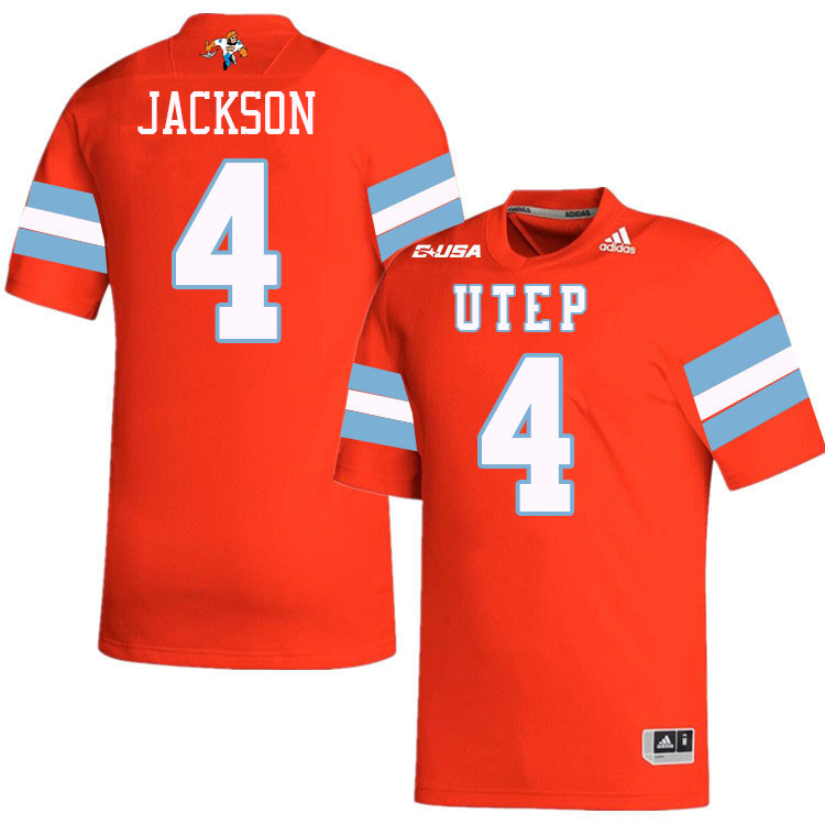 Jevon Jackson UTEP Jersey,UTEP Miners #4 Jevon Jackson College Football Jersey,Uniforms-Throwback